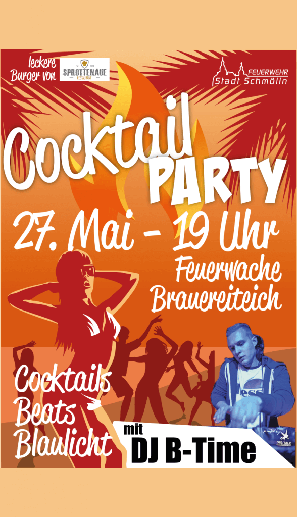 Cocktail Party Plakat DWP 2